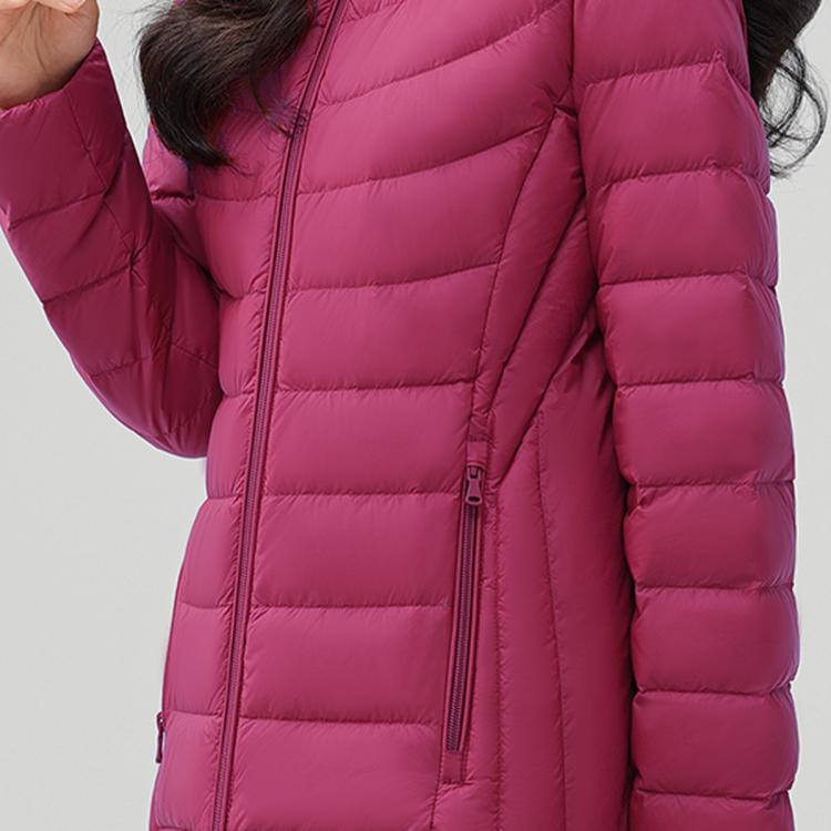 鸭鸭 春秋保暖轻薄连帽羽绒服女百搭休闲舒适短款女式羽绒服