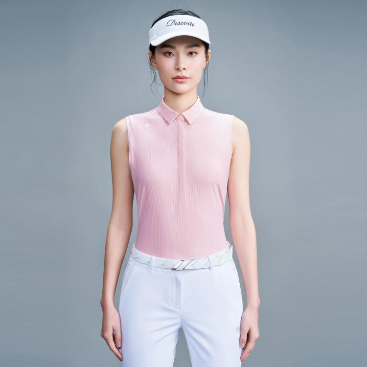 Descente 迪桑特高尔夫 Field系列 女子无袖t恤 In Pink