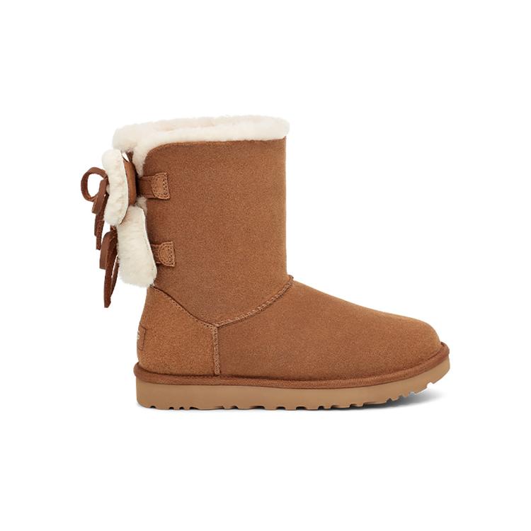 UGG 【时尚保暖】女鞋秋冬季经典双蝴蝶结中筒雪地靴1127131