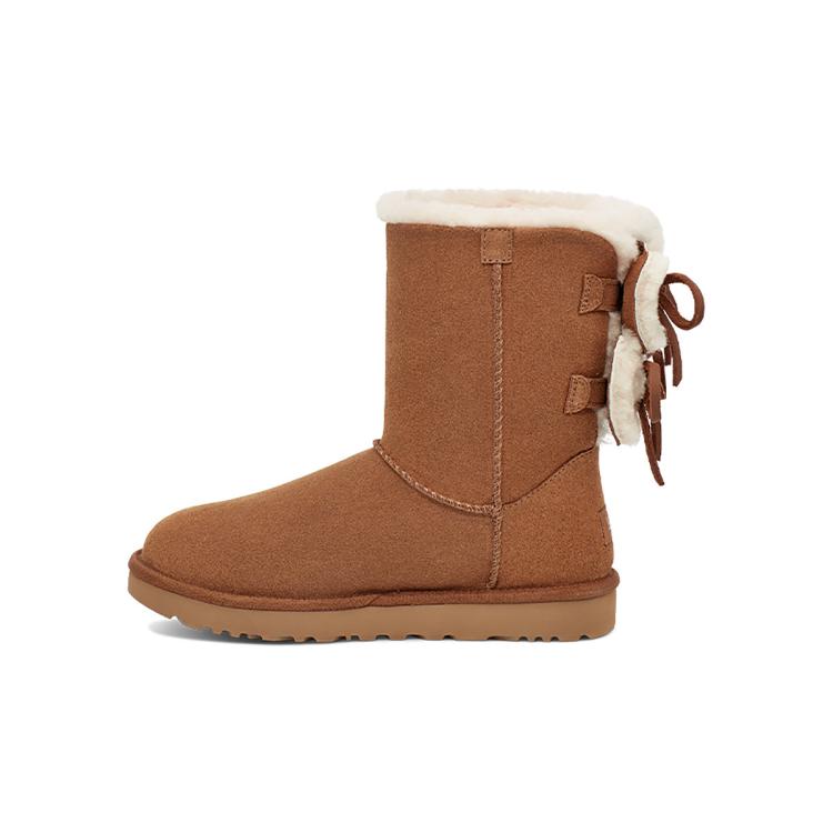 UGG 【时尚保暖】女鞋秋冬季经典双蝴蝶结中筒雪地靴1127131
