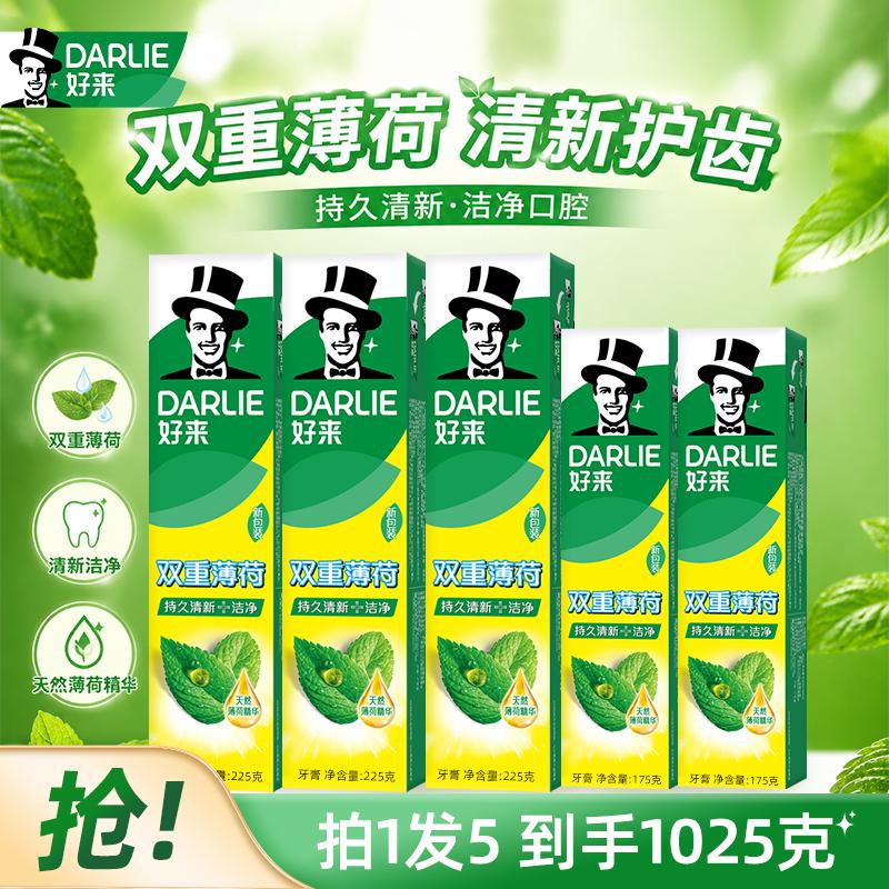 DARLIE 【多效护理】好来原黑人牙膏双重薄荷成人持久清新口气深层清洁