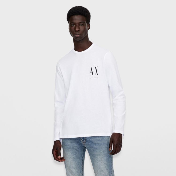Armani Exchange Regular Fit Jersey T-shirt In White