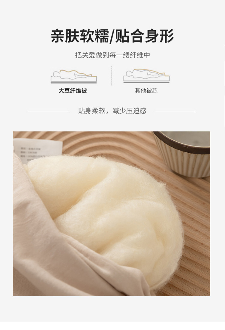 大豆纤维被子空调被纯棉春秋被芯夏凉被夏季通用棉被褥双单人