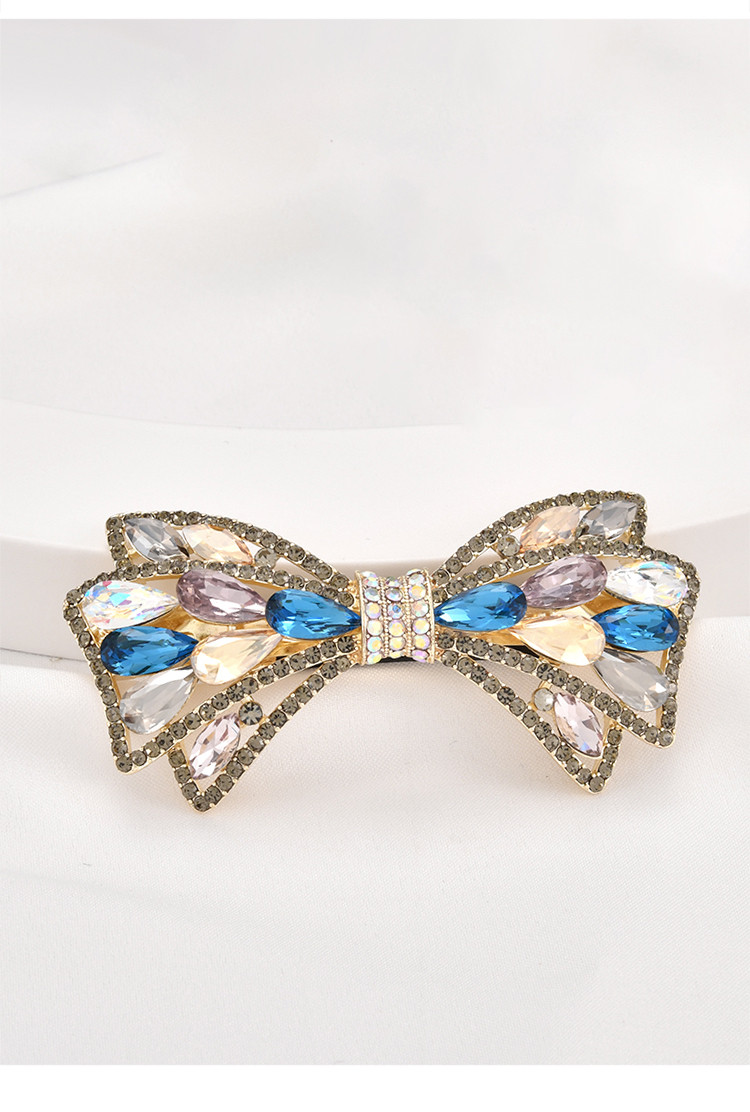 【优雅气质】发夹头饰水钻蝴蝶结卡子夹子头饰女马尾夹