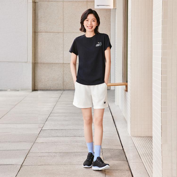 斯凯奇 【轻质缓震 柔软】女鞋运动休闲鞋一脚蹬健步鞋轻跑鞋秋冬