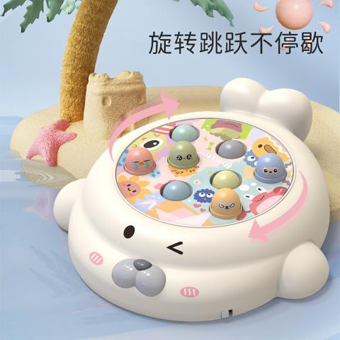 贝比谷 打地鼠玩具儿童益智宝宝敲敲乐男女孩早教锤子玩具宝宝早教游戏机 图片 4