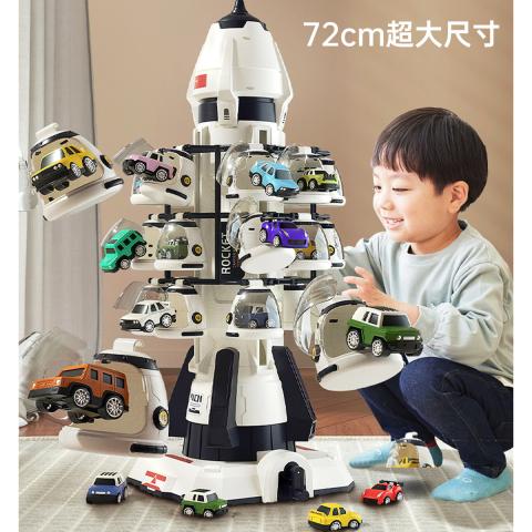贝比谷 男孩生日礼物火箭小汽车男孩玩具航天火箭工程车宝宝益智早教玩具 图片 4