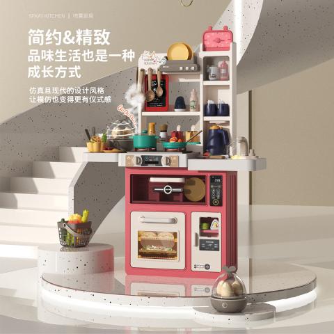 贝比谷 儿童玩具过家家厨房玩具女孩迷你做饭真煮套装仿真厨具男女孩礼物 图片 3