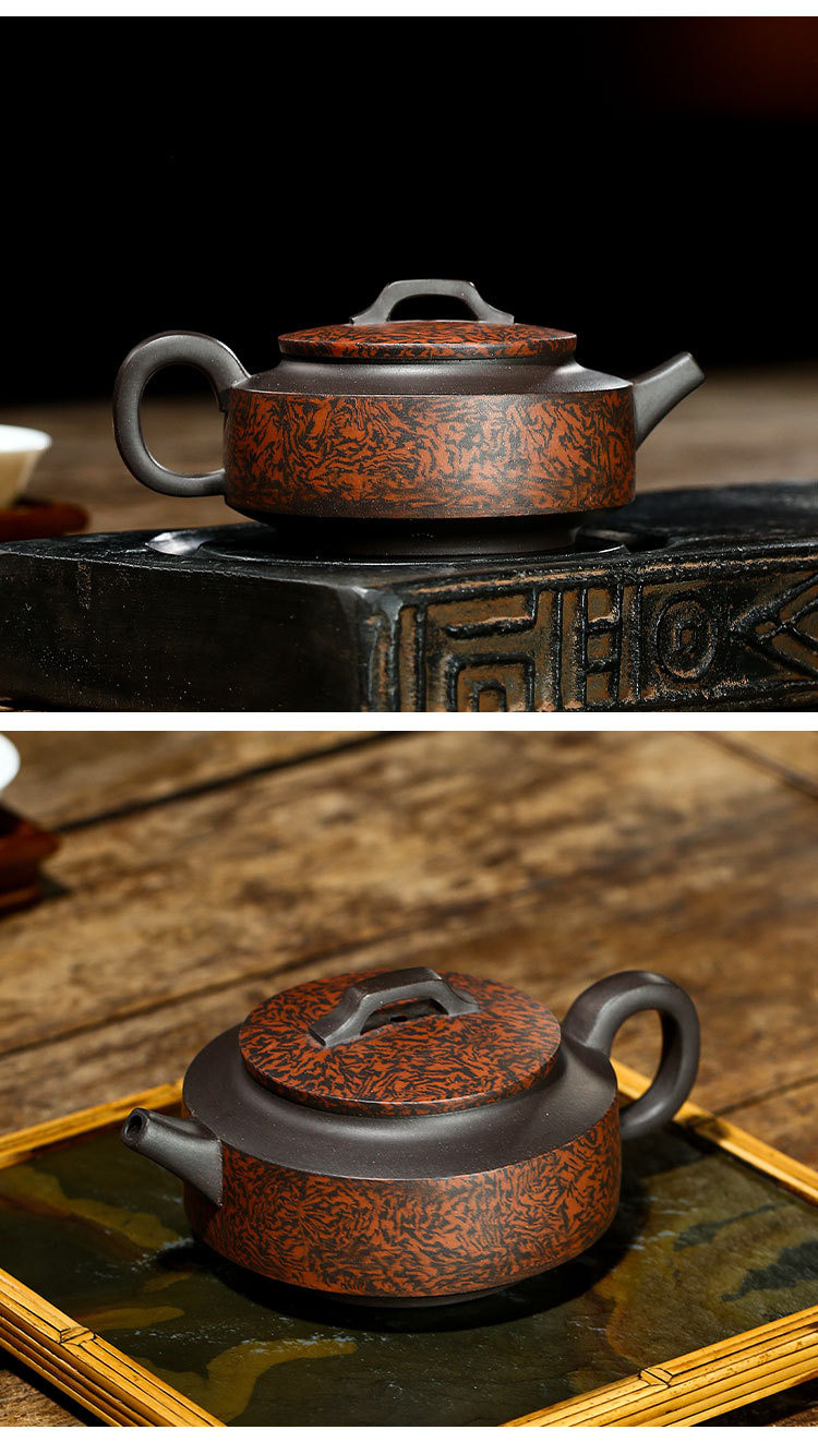 《周盘》正宗宜兴黑胶泥手工紫砂壶功夫茶具养生壶泡茶壶送长辈