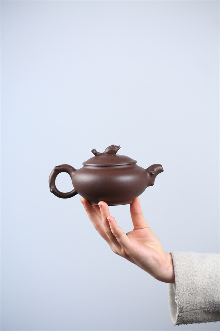 《玉兰》国工蒋静明手工紫砂壶宜兴原矿紫泥茶壶家用功夫茶具收藏