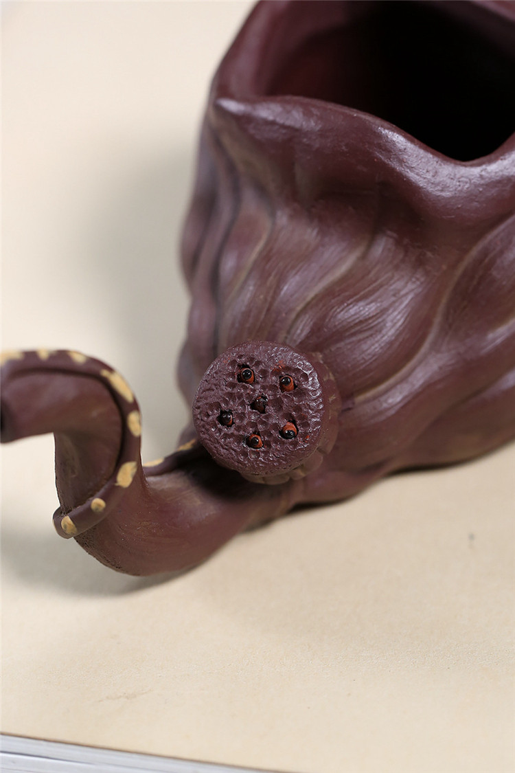 《莲蓬》宜兴原矿紫砂泥紫砂壶茶道配件名家手工公道杯功夫茶具