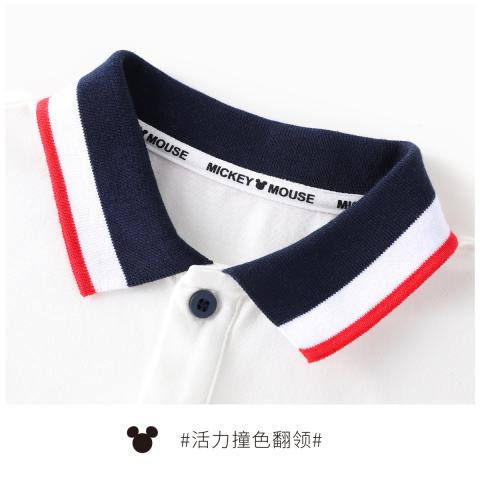 迪士尼 【绅士学院风POLO衫】福利特卖夏款特卖休闲儿童短袖男童T恤 图片 7