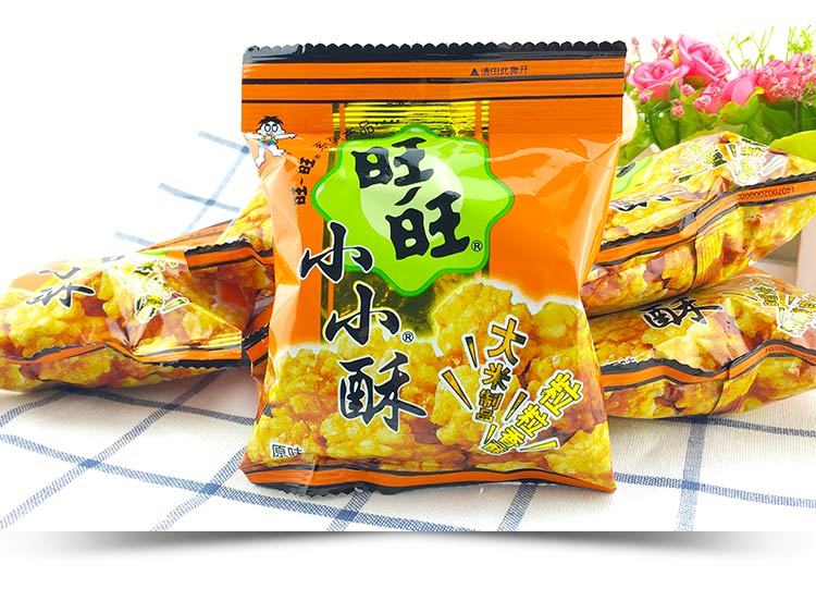 旺旺小小酥 葱香鸡肉味180gx3袋 大米儿童休闲零食小吃