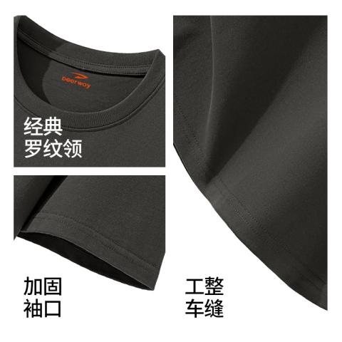 德尔惠 【柔软精梳棉】纯棉短袖t恤男夏季简约休闲宽松男士时尚百搭上衣 图片 6