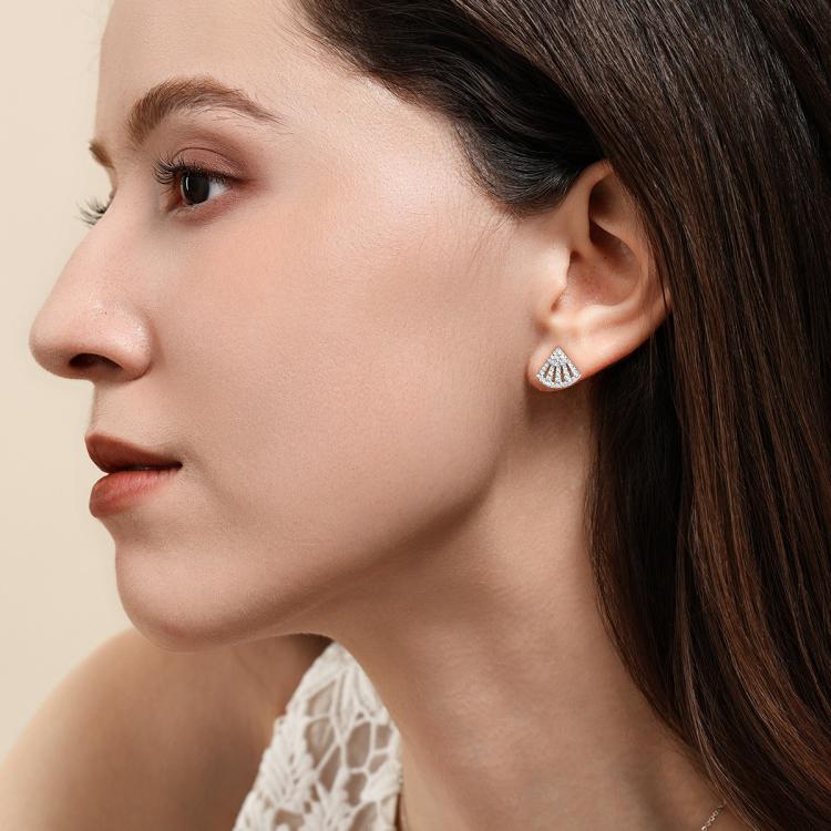 apm MONACO Baby小扇子925银高级感耳钉甄选好礼AE13413OX