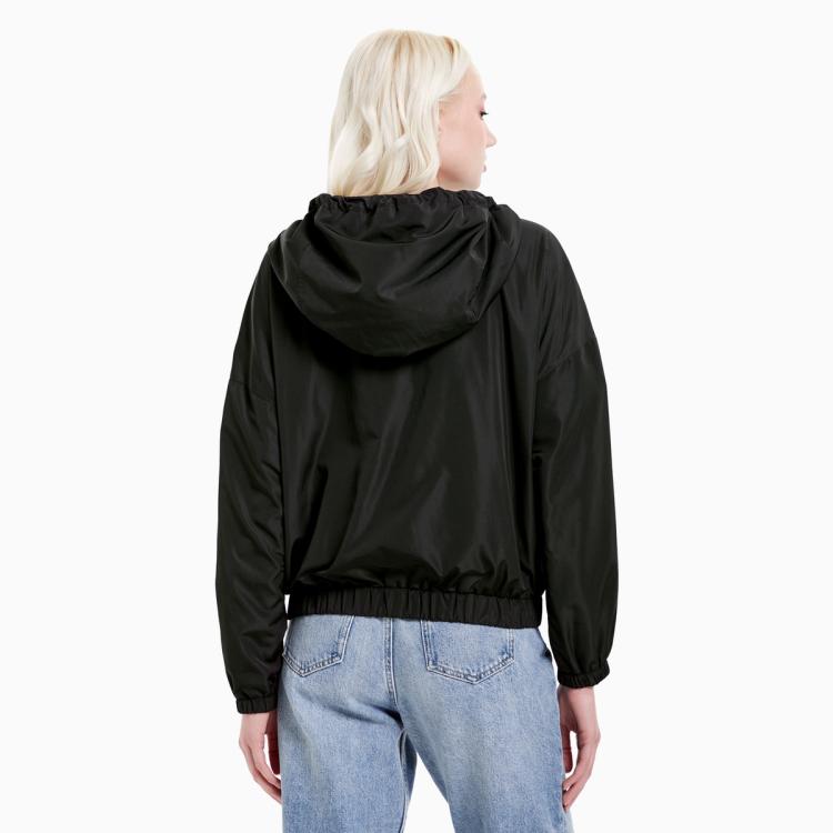 CALVIN KLEIN Calvin Klein CK Jeans春秋女装时尚抽绳连帽刺绣贴片短款单夹克外套J216168