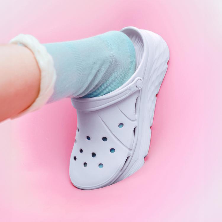 Skechers 【时尚透气】夏季女鞋泡泡鞋休闲鞋时尚活力一脚蹬低帮 In Blue