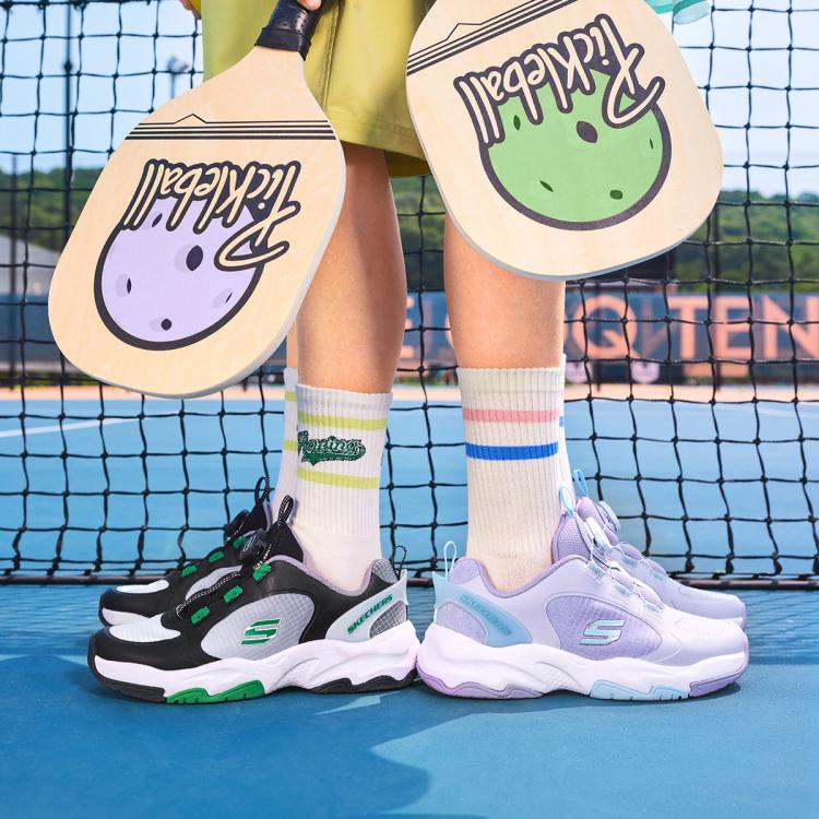 斯凯奇 【旋钮体训鞋】男中大童|男童鞋跑步鞋运动鞋轻质旋扣低帮秋冬