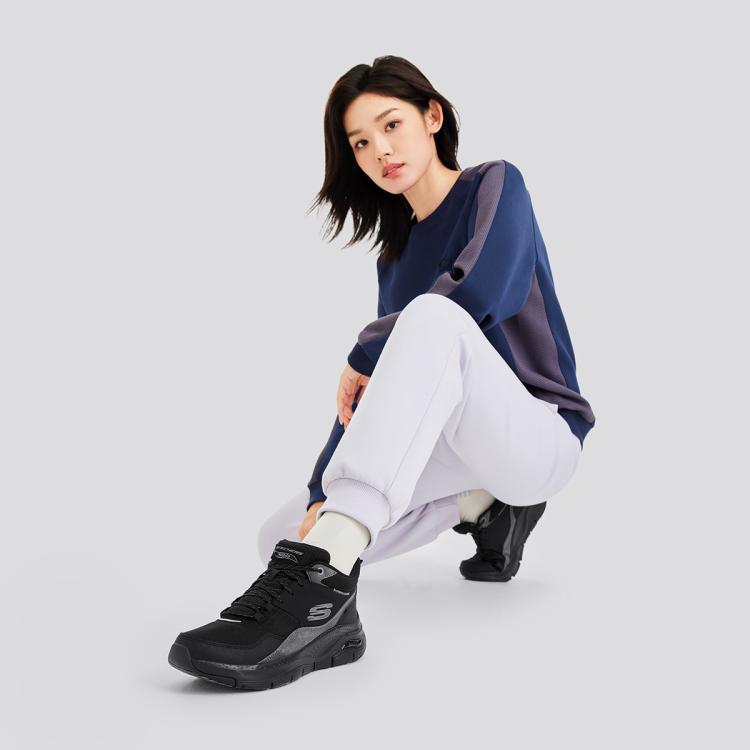 SKECHERS 斯凯奇 【Arch Fit足弓支撑】女鞋休闲运动鞋高帮鞋跑步鞋工装靴 6920030330799102488