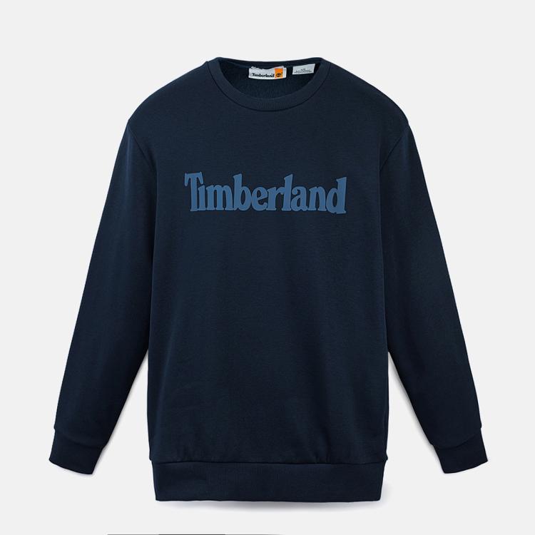 Timberland 添柏岚官方男款套头卫衣24秋新款户外休闲毛圈布|a4455 In Black