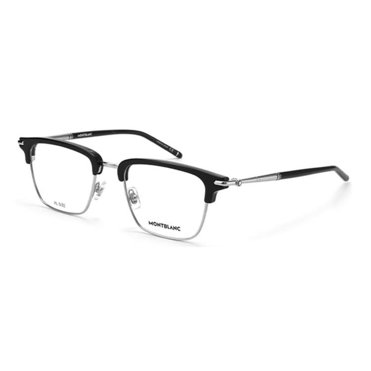 MONTBLANC 眼镜架男女光学金属眉线近视眼镜框MB0243O