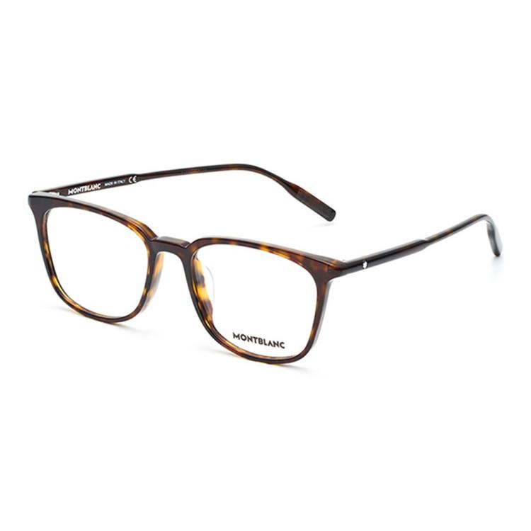 Montblanc 眼镜架男女时尚复古板材全框近视眼镜框mb0089ok In Black