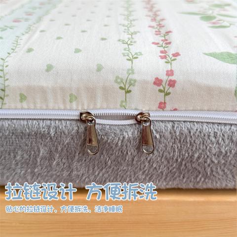 诺米美物 【断码捡漏】棉加绒全包床垫套褥子套宿舍床垫专用床垫拉链保护套 图片 5