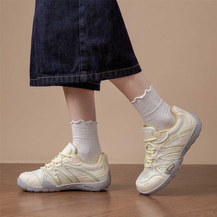 Semir 【新款推荐】简约复古休闲鞋女26年新款网面拼接轻便户外徒步鞋