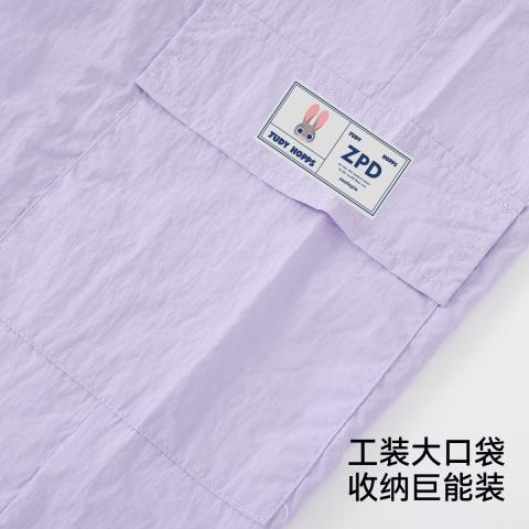 迪士尼 【朱迪警官】夏季儿童裤子女童防蚊裤清爽透气中大童时尚工装长裤 图片 8