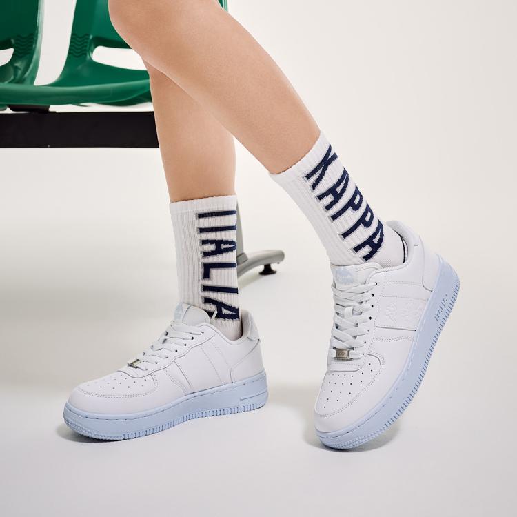 Kappa 女鞋小白鞋女2025新款秋冬简约女士厚底百搭学生运动休闲板鞋