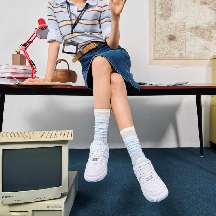 Kappa 情侣厚底小白鞋2025新款爆款秋冬百搭板鞋男女低帮休闲运动鞋