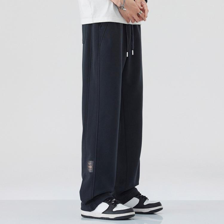 JEEP 【垂感直筒裤】休闲裤男士裤子男春季宽松卫裤运动裤垂感阔腿男裤