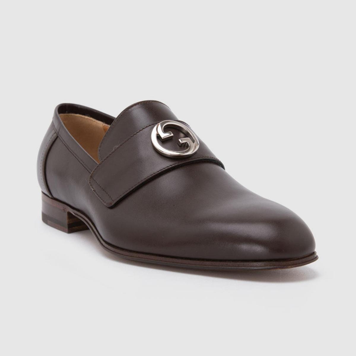 GUCCI �ų� ����ţƤlogoһ�ŵ�ƽ���еͰ�ƤЬ�ָ�Ь 2990Ԫ