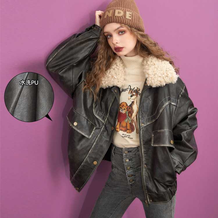 �����Ŀڴ� 2025�ﶬ�¿�PUƤ������ ���������п� �ʺ�37-38 505Ԫ