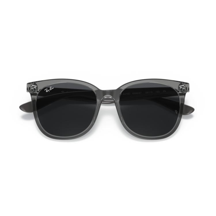 Rayban 雷朋墨镜中性款时尚全框方形太阳镜0rb4379d In Gray