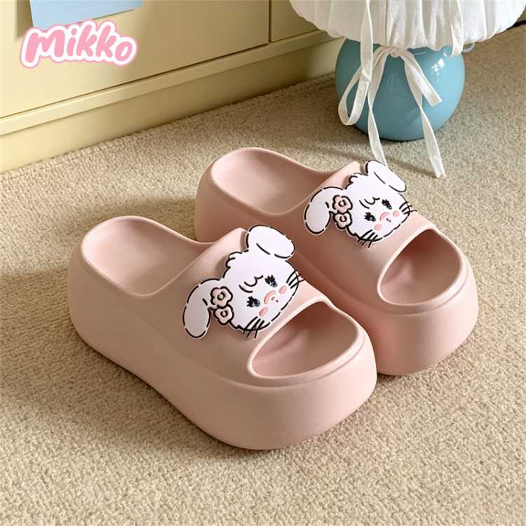 细细条 软萌小猫正版mikko拖鞋女夏足弓支撑8cm厚底网红外穿凉拖