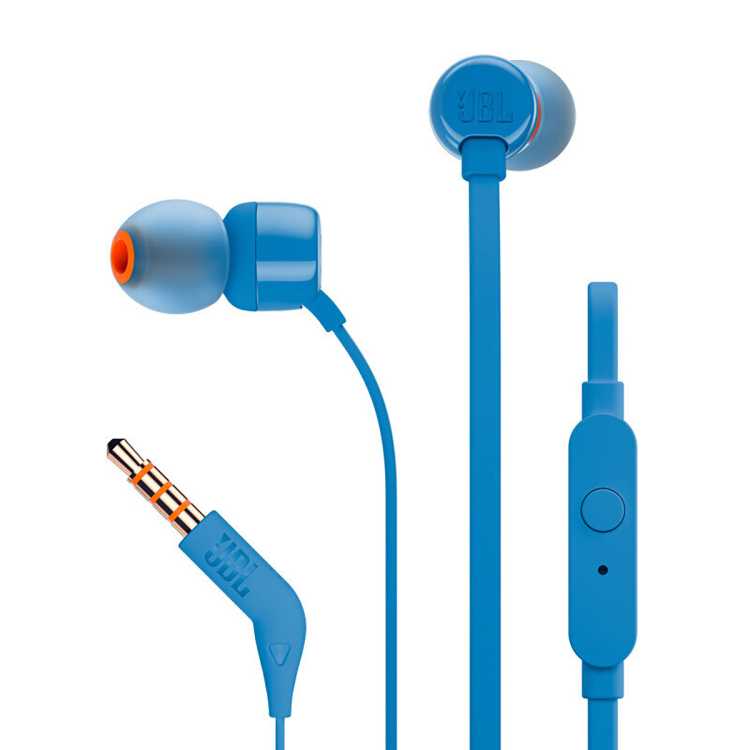 JBL T110入耳式游戏耳机K歌线控手机耳塞耳麦重低音音乐耳机