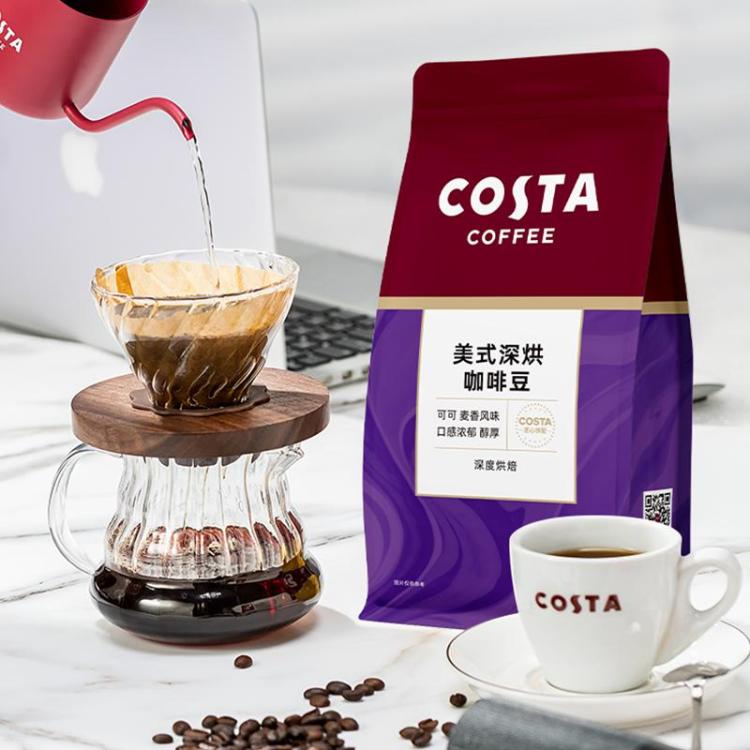 COSTA 【新老包装交货】美式深烘拼配咖啡豆精品咖啡手冲现磨500g 图 4