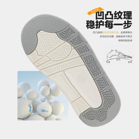 迪士尼 夏季女童小白鞋透气儿童运动鞋休闲鞋校园软底轻便中大童板鞋百搭 图片 9
