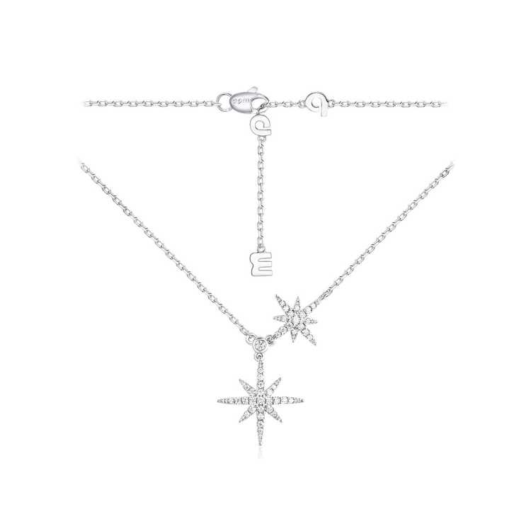 apm MONACO Baby双六芒星925银轻奢高级感项链锁骨链AC6424OX