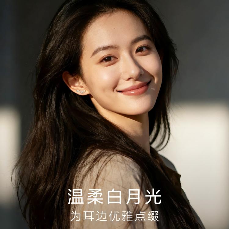 apm MONACO 925银简约个性高级感珍珠耳环耳饰送女友AE12653XPL