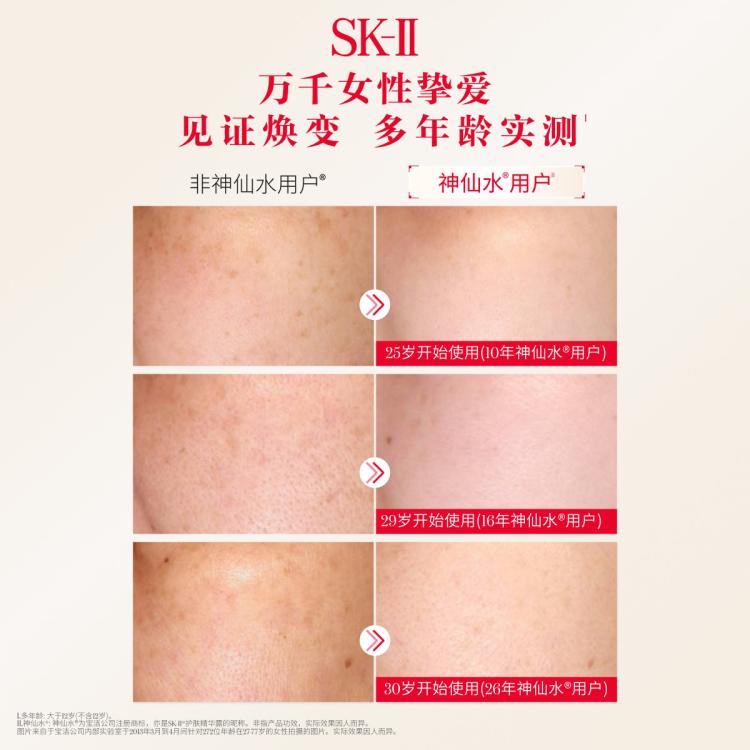 SK-II 【唯品试用】神仙水10ml面部精华抗皱紧致精华护肤品旅行装