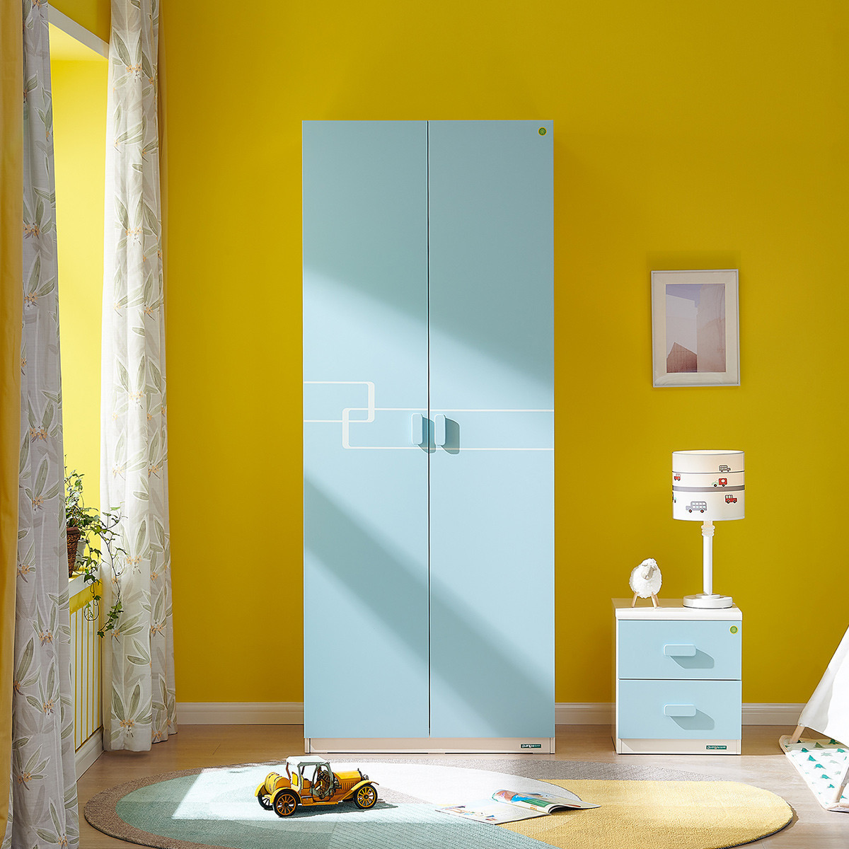 全友简约两门衣柜