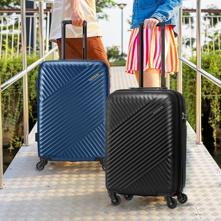 美旅 经典条纹爆款拉杆箱女大容量耐用行李箱婚假蜜月登机密码箱TV7