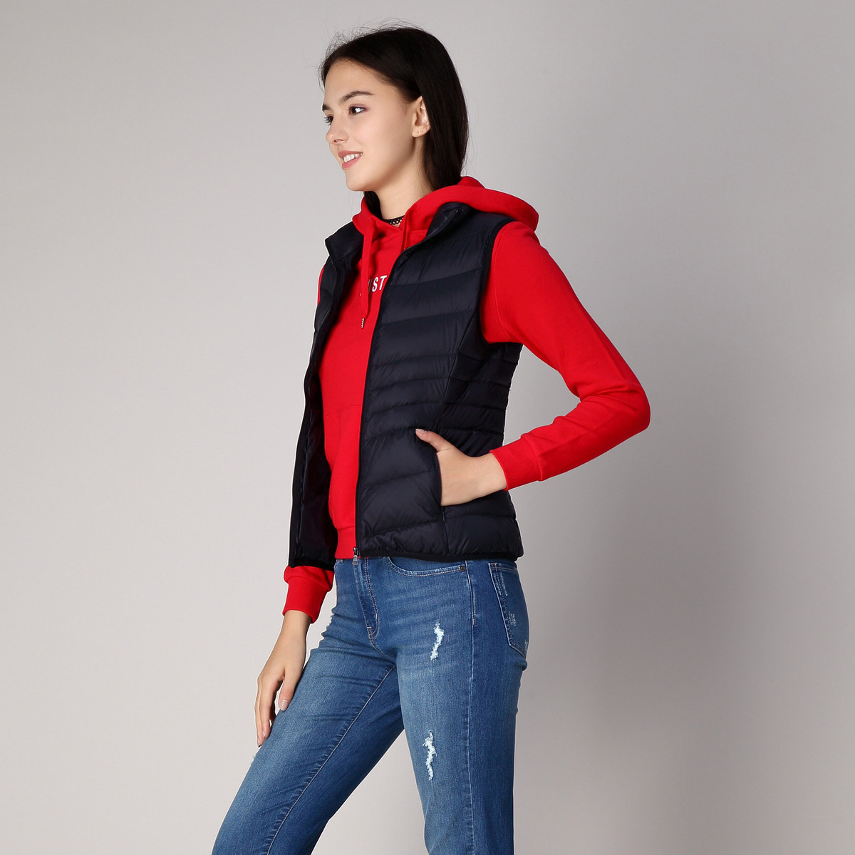 爆款直击-堡狮龙女装专场 堡狮龙18秋冬新款女装可收纳保暖轻薄羽绒