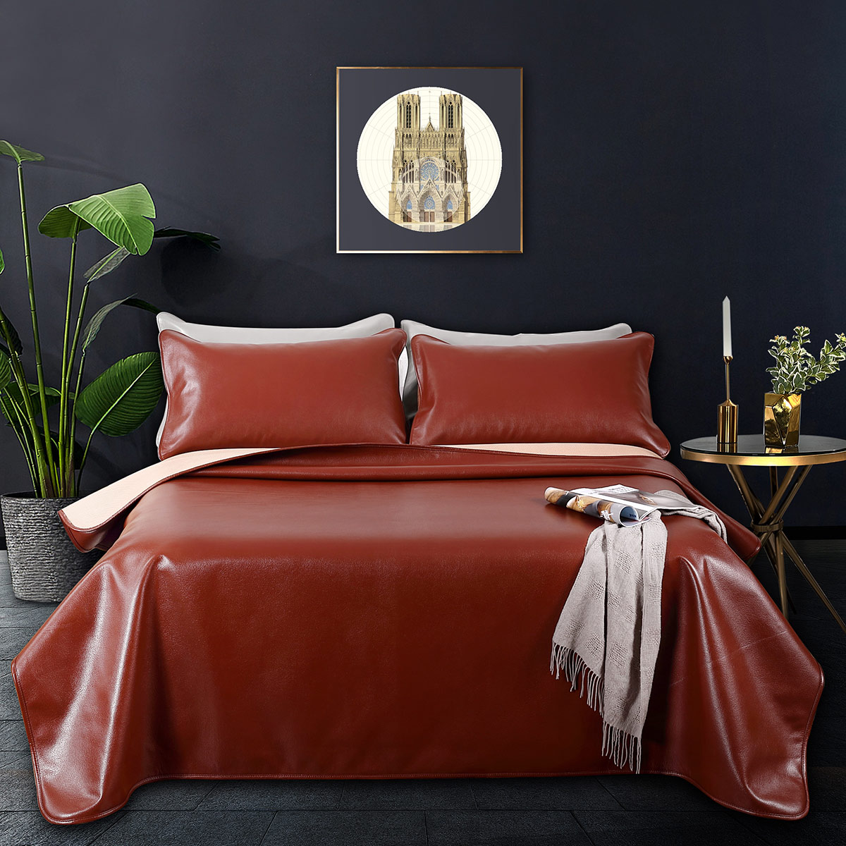 历史低价 ：639元包邮  Bliss 百丽丝家纺 盛世豪庭 头层牛皮席 1.5m