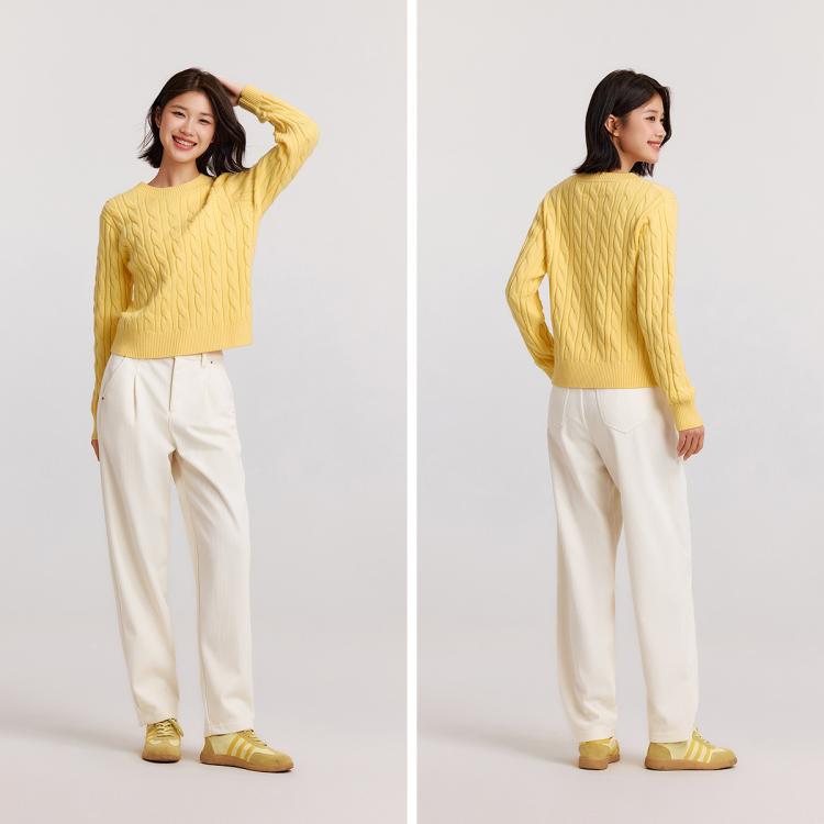 森马 锥形休闲裤女气质通勤松紧腰显瘦显腿长锥形裤舒适百搭春季休闲裤