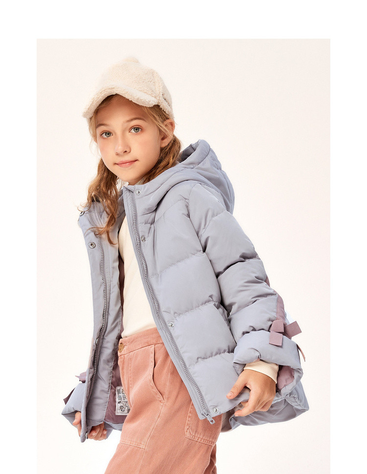 巴拉巴拉balabala 童装女童羽绒服时尚甜美2019新款秋冬中大童儿童