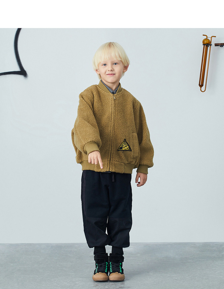 江南布衣童装秋冬新款可爱图案针织外套