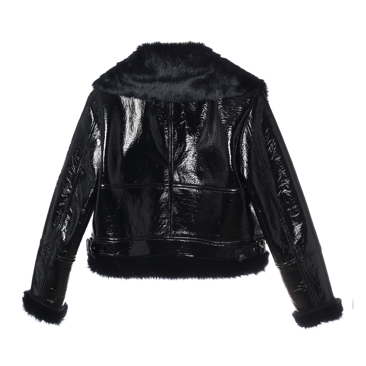 elizabeth sulcer x miss sixty胶囊系列2018漆皮外套女